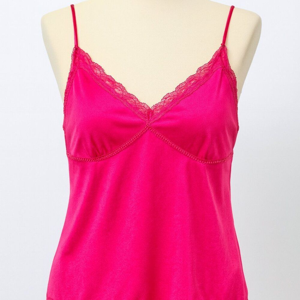 The Limited 90s Y2K Vintage Camisole Top Spaghetti Strap Hott Pink Size Medium
